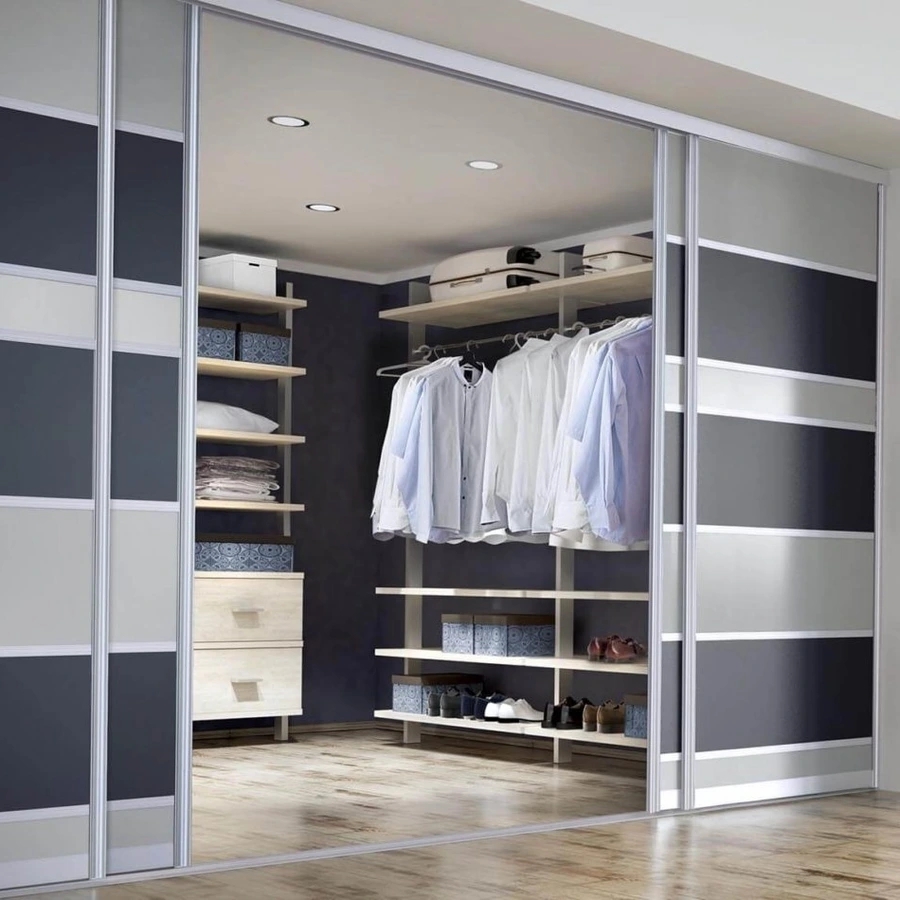 Sliding Room Divider Horizontal Striped Banded Panel Door System
