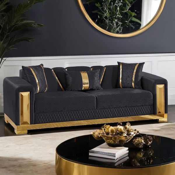 Sofa featuring Diamond Quilted Base and Quilted Base Tuxedo