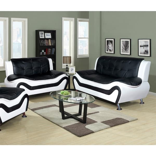 Sofa Set Armless Design Wavy Base Modern Furniture
