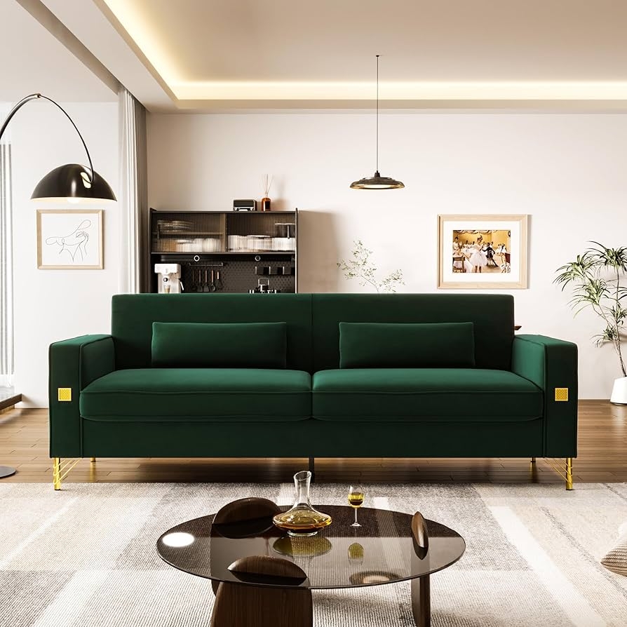 Forest Green Couch