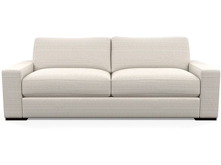 Sofa with Two Cushion Design and Wide Track Arm Detail