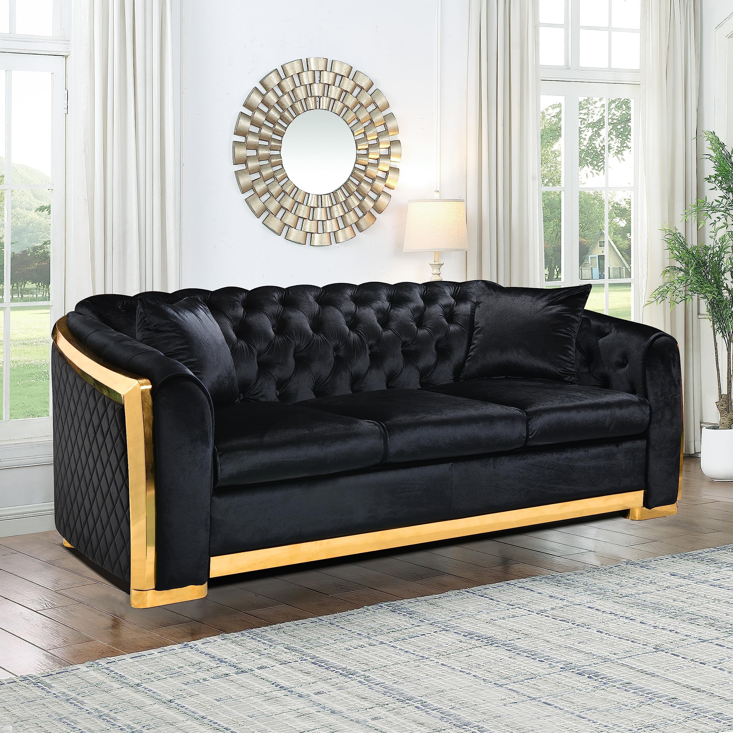 Black And Gold Couch