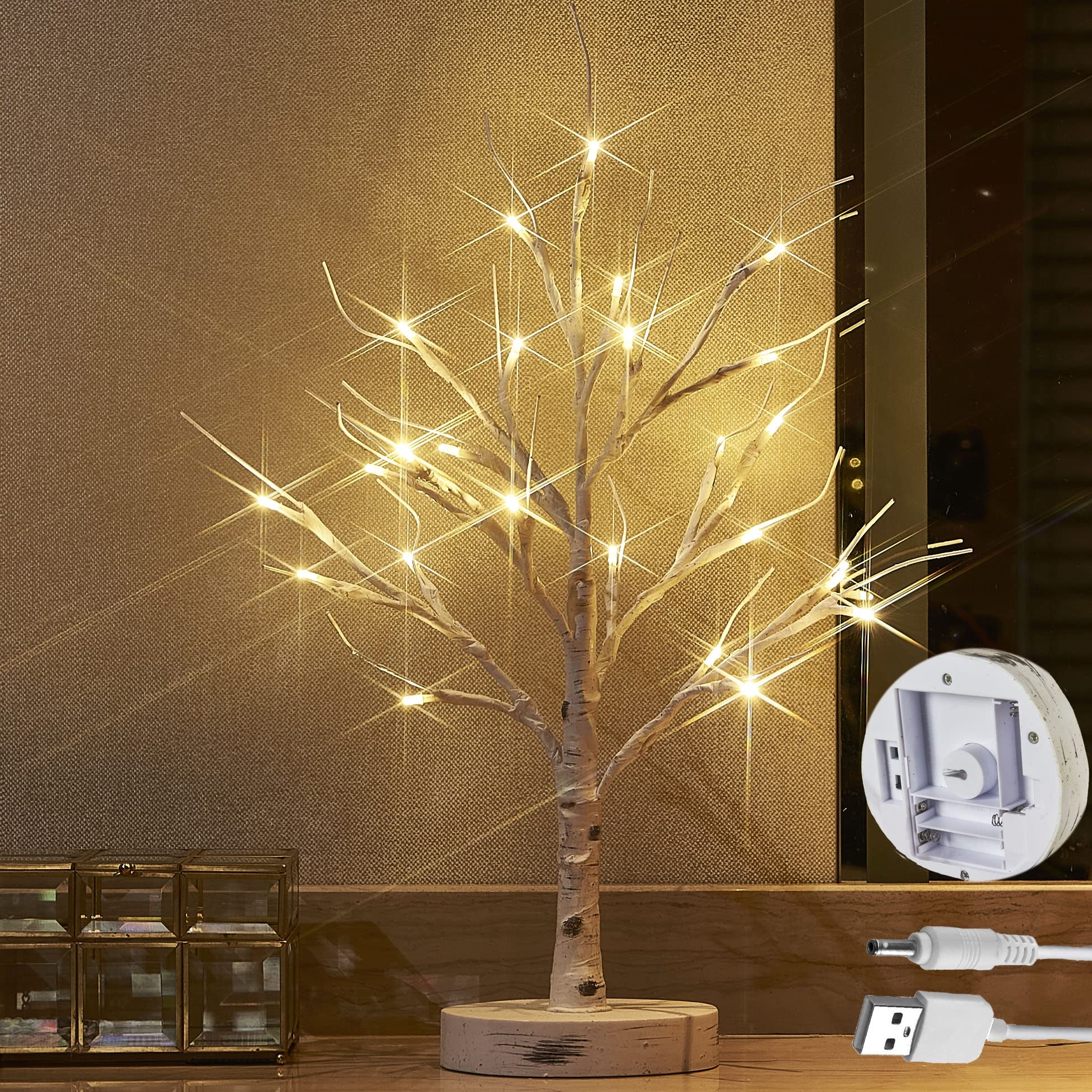 Tabletop Tree Dual Power Option Battery Operated Tabletop