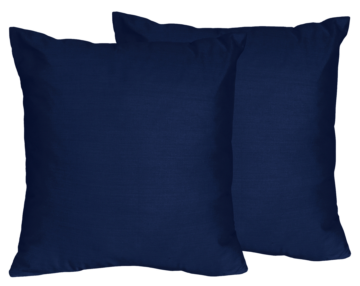 Throw Pillow Covers Woven Fabric Set of 2 Indigo Pair