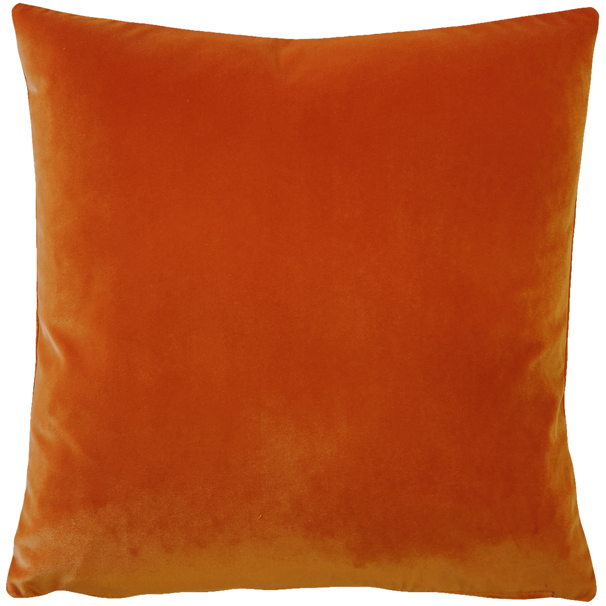 Throw Pillow Sedona Orange Velvet Square Accent