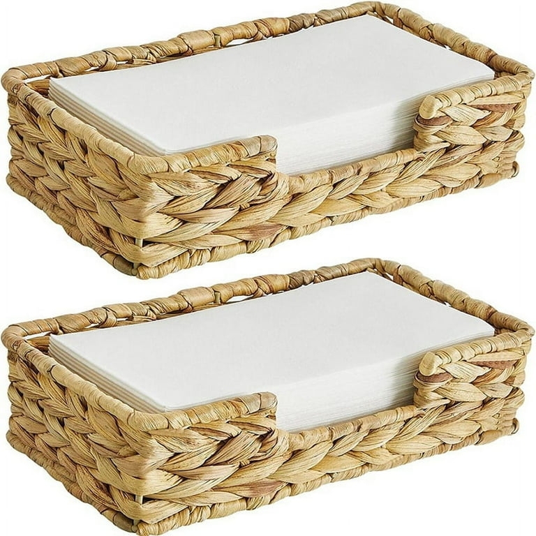 Towel Holder Thick Braided Weave Natural Seagrass Basket
