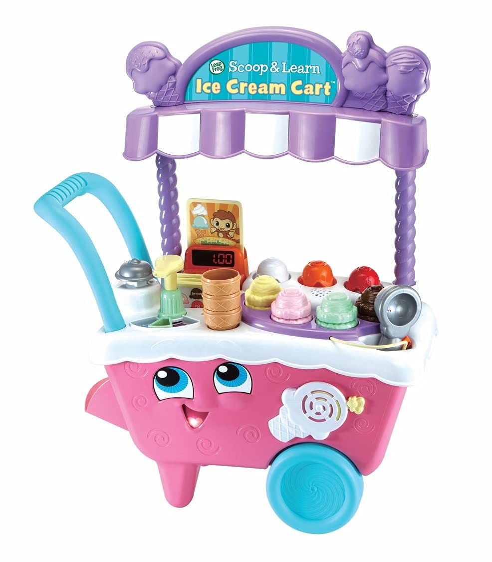 Toy Cart with Animated Character Face Learning Station