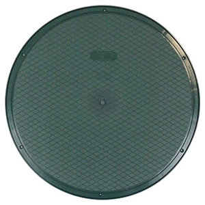 Utility Cover Forest Green Diamond Pattern 20 Inch Riser