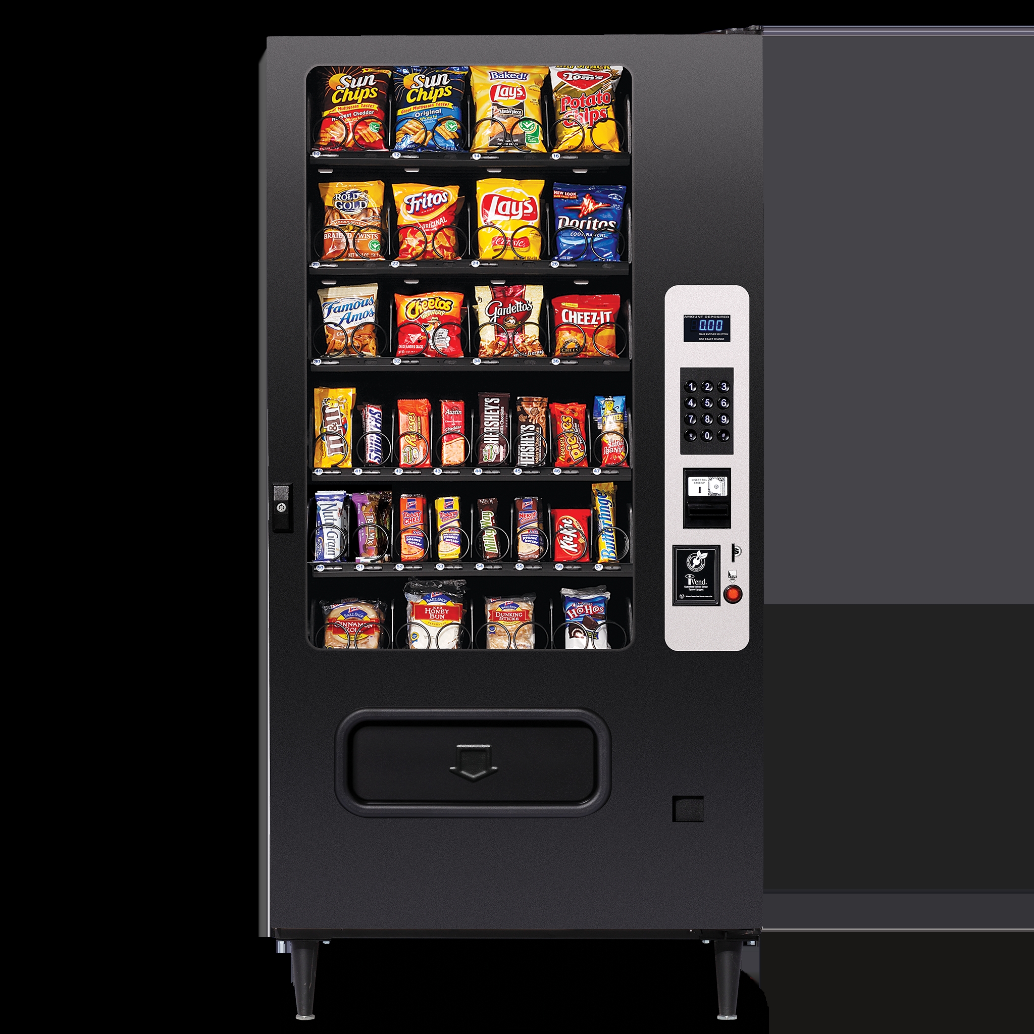Vending Machine White Interface Panel Matte Black Office Hub