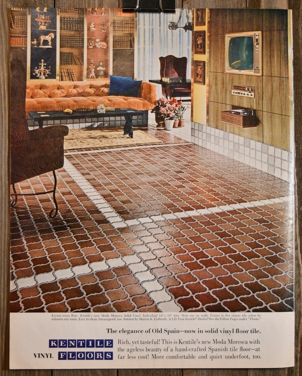 Vinyl Flooring featuring Quatrefoil Pattern in Spanish Style