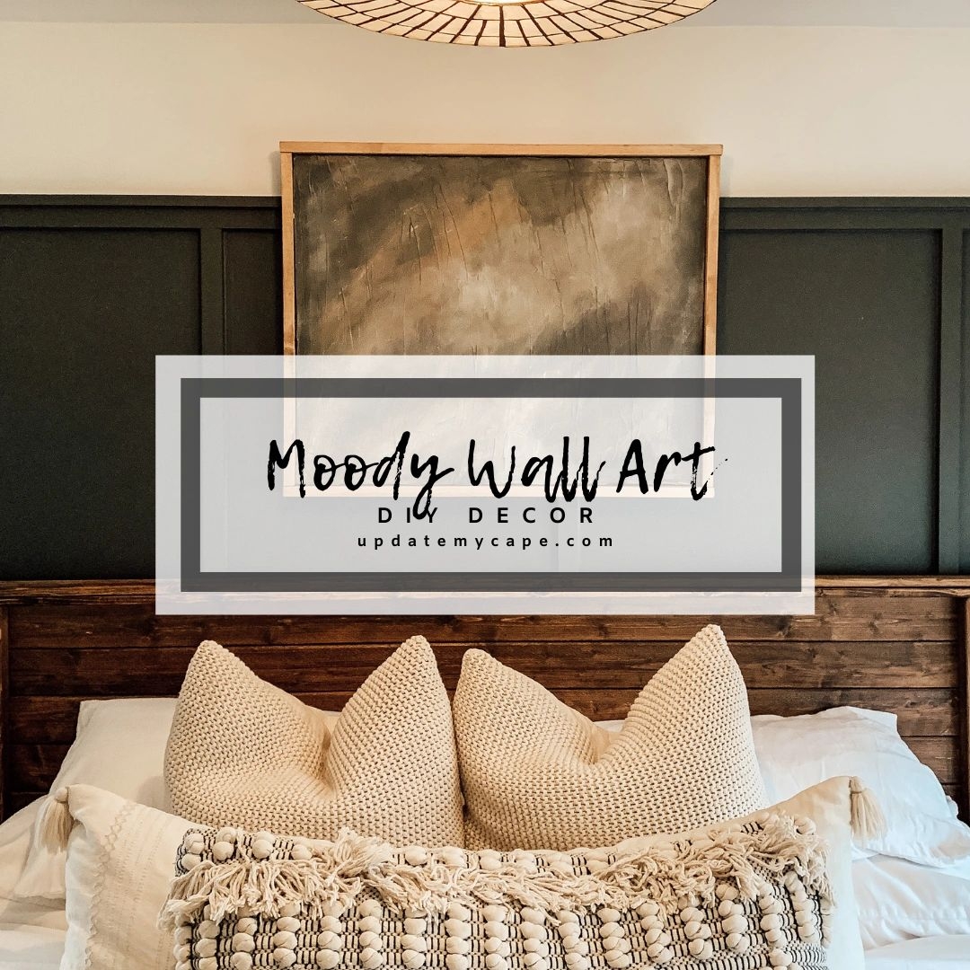 Wall Art: Abstract Moody Palette Over Board and Batten Wall