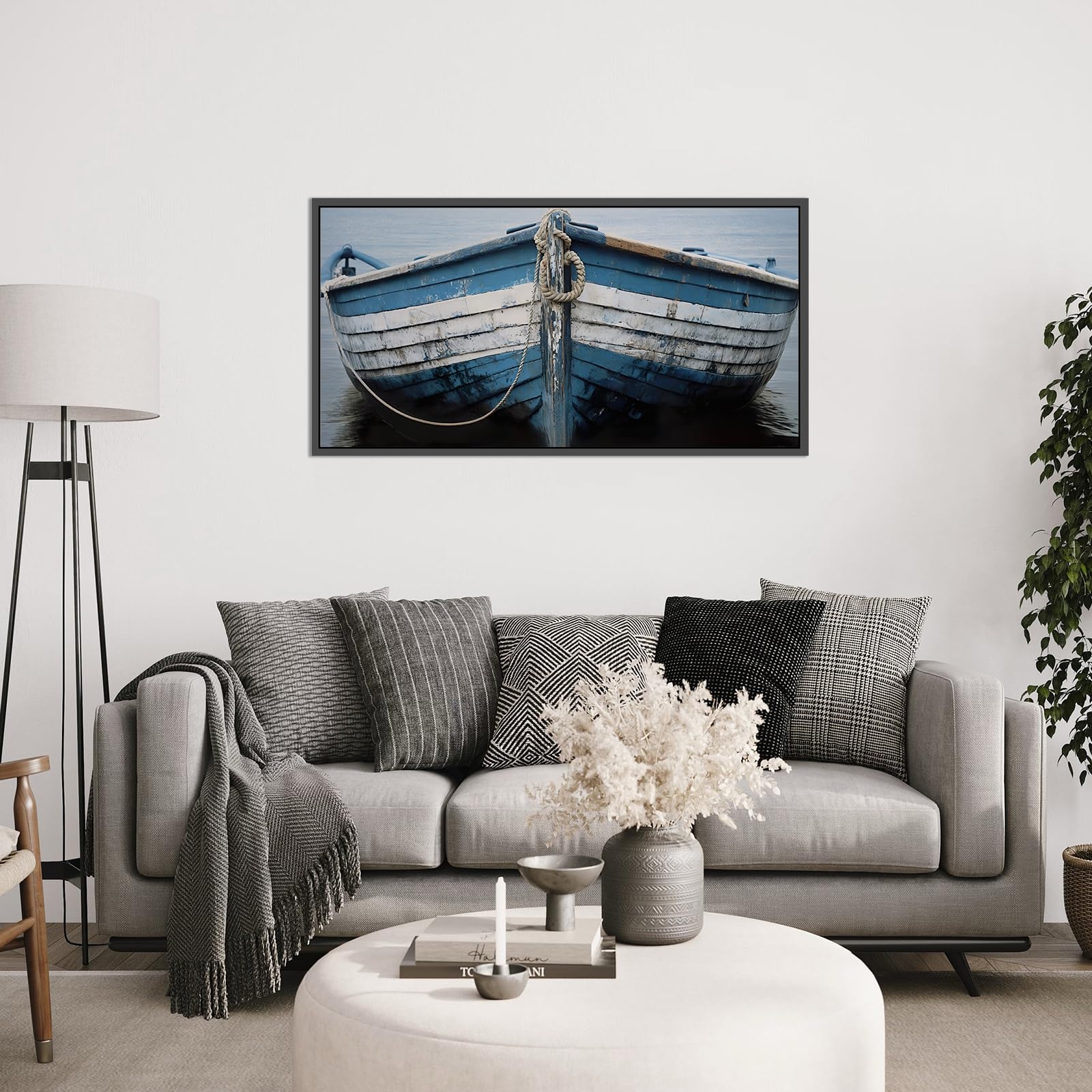 Wall Art: Oversized Canvas Print Horizontal Nautical Picture