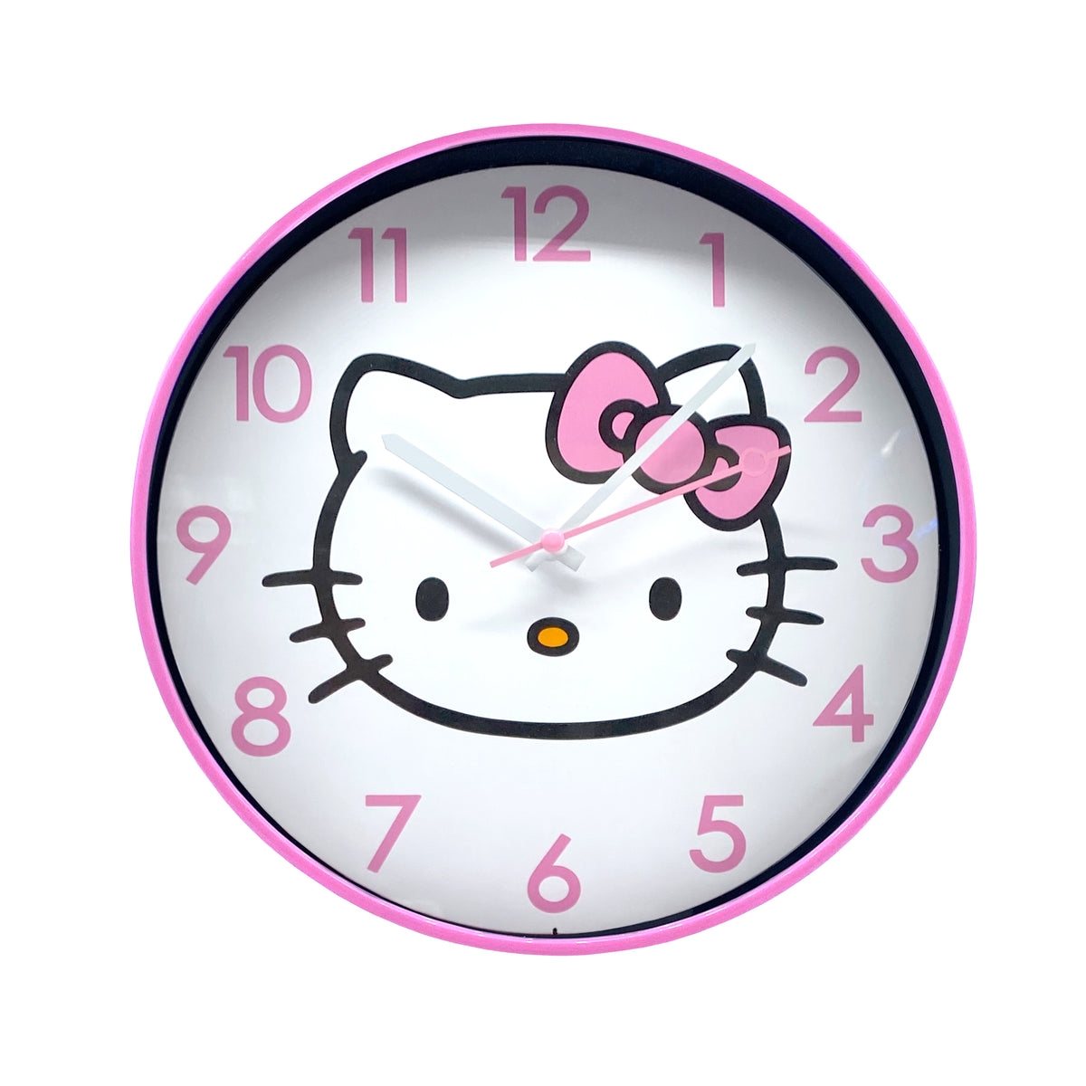 Wall Clock Hello Kitty Illustration Kawaii Character Clock