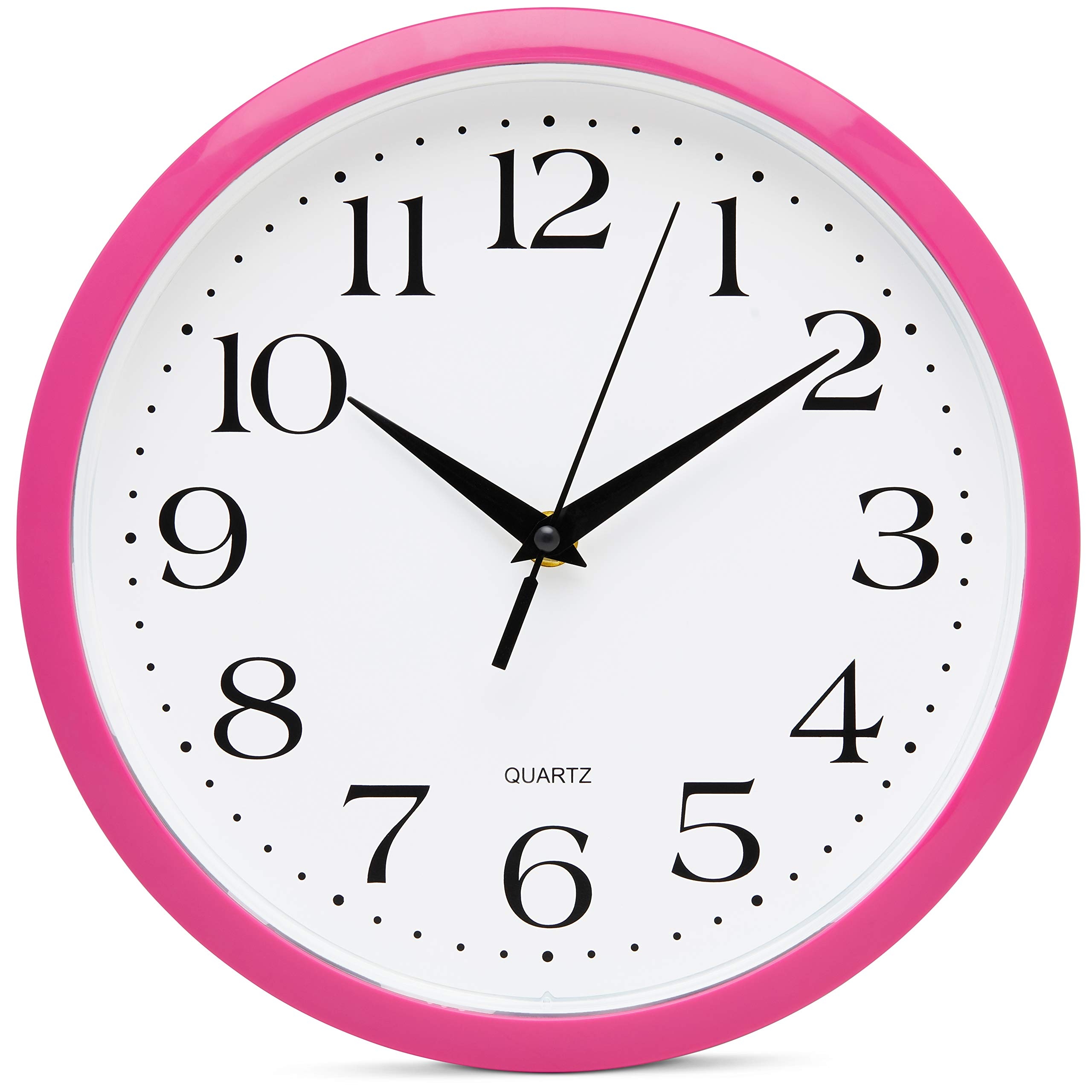 Wall Clock Serif Arabic Numerals Vibrant Nursery Clock