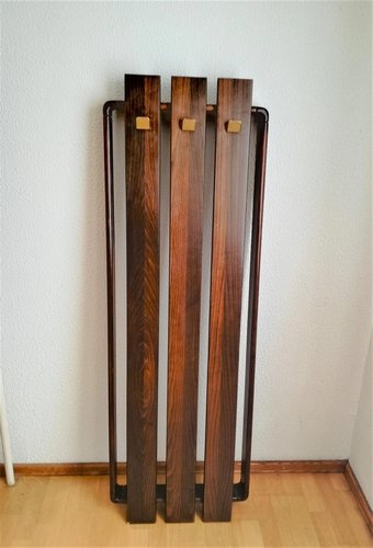 Wall Coat Rack Vertical Wood Panels Framed Hanger
