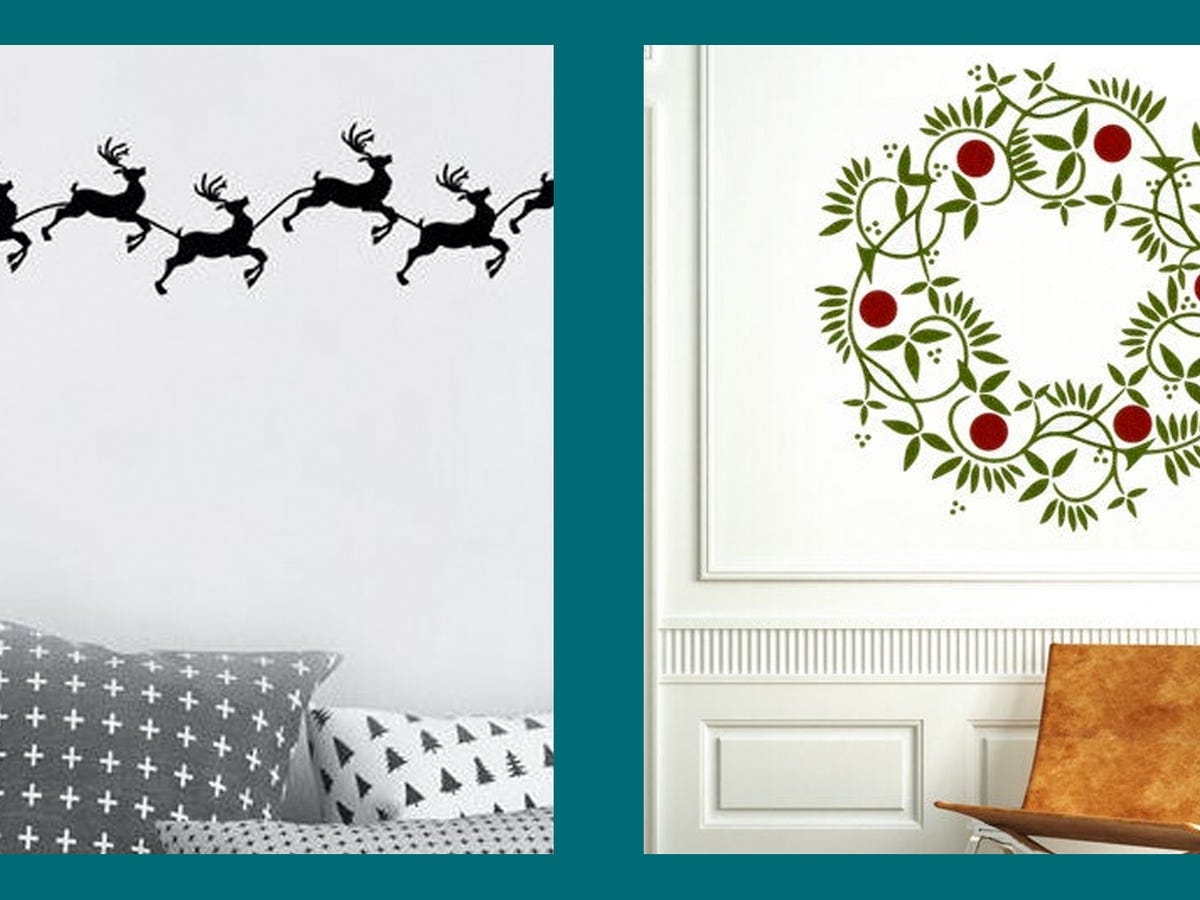 Wall Decal Modern Reindeer Wall Decals Graphic Silhouette