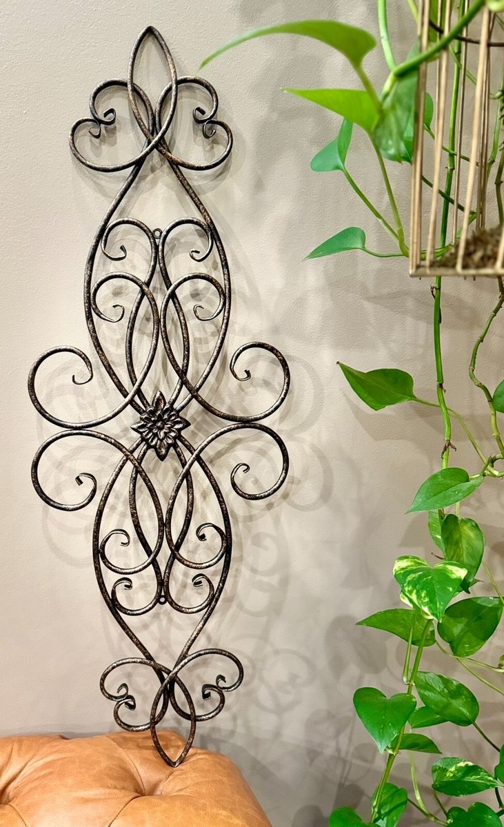Wall Grille Antique Bronze Scrolled Tuscan Wall Grille Decor