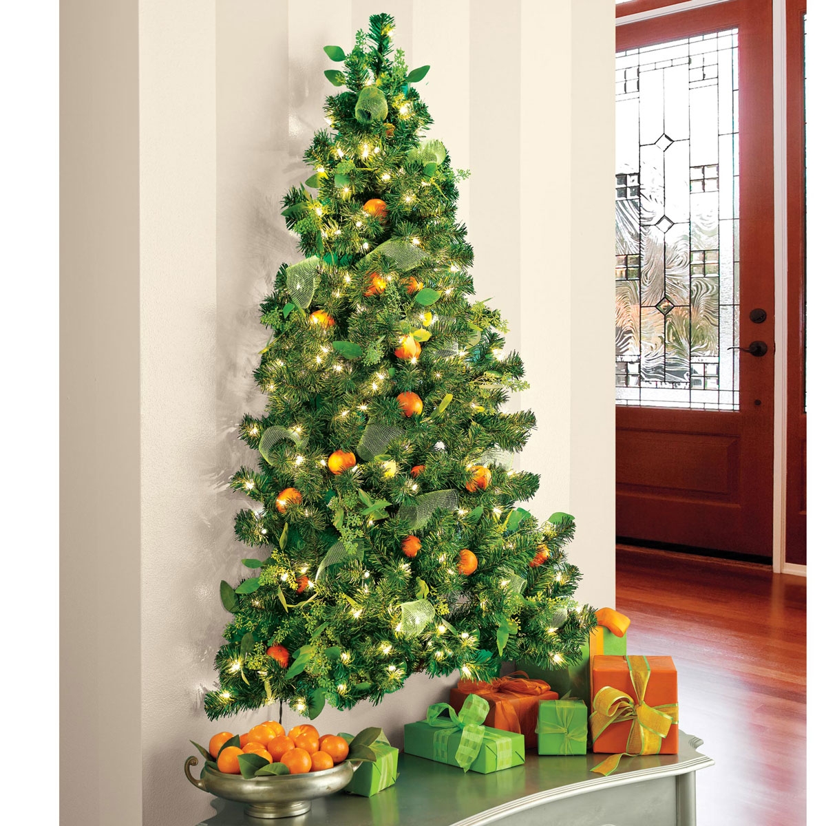 Wall Hanging Tree Corner Mount with Citrus Theme Design