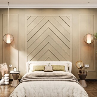 Wall Molding Kit: Chevron Symmetrical Triptych Layout