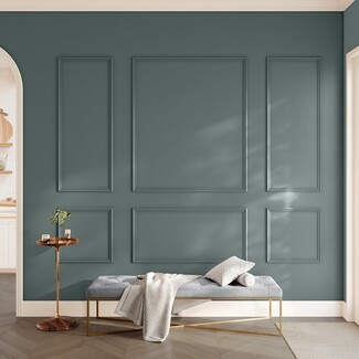 Wall Molding Kit: Teal Blue Six Frame Accent Wall Set