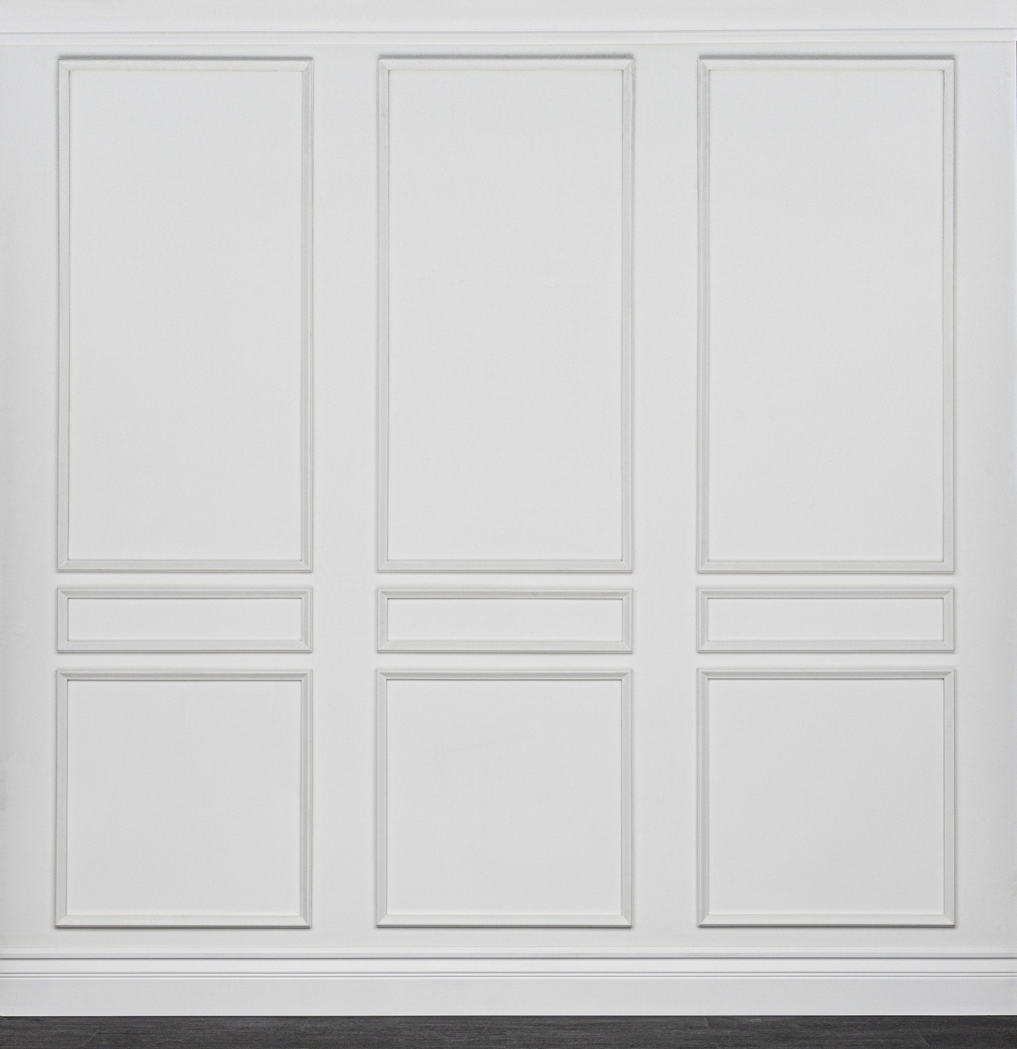 Wall Moulding Kit: Primed Nine Piece Three Tier Design