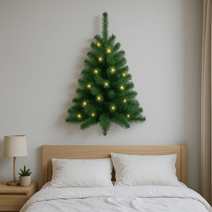 Wall Mounted Christmas Tree with Space Saving Design