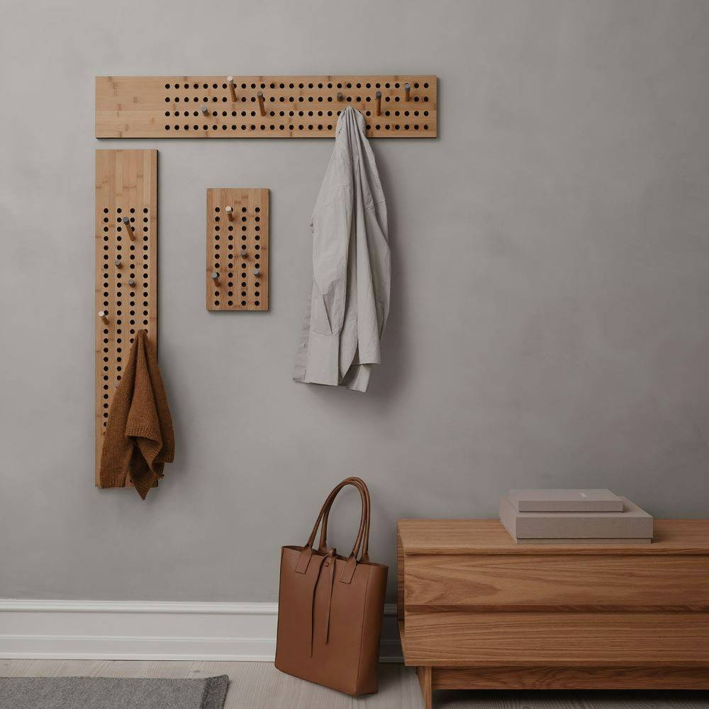 Wall Mounted Pegboard Modular Grid Adjustable Pegs