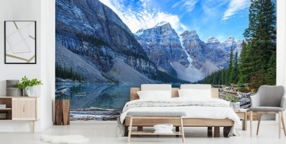 Wall Mural Alpine Aesthetic Modern Mountain Bedroom