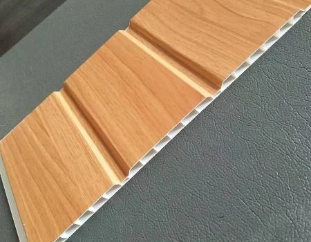 Wall Panel: Fluted Profile Honey Oak Modern Slatted Cladding