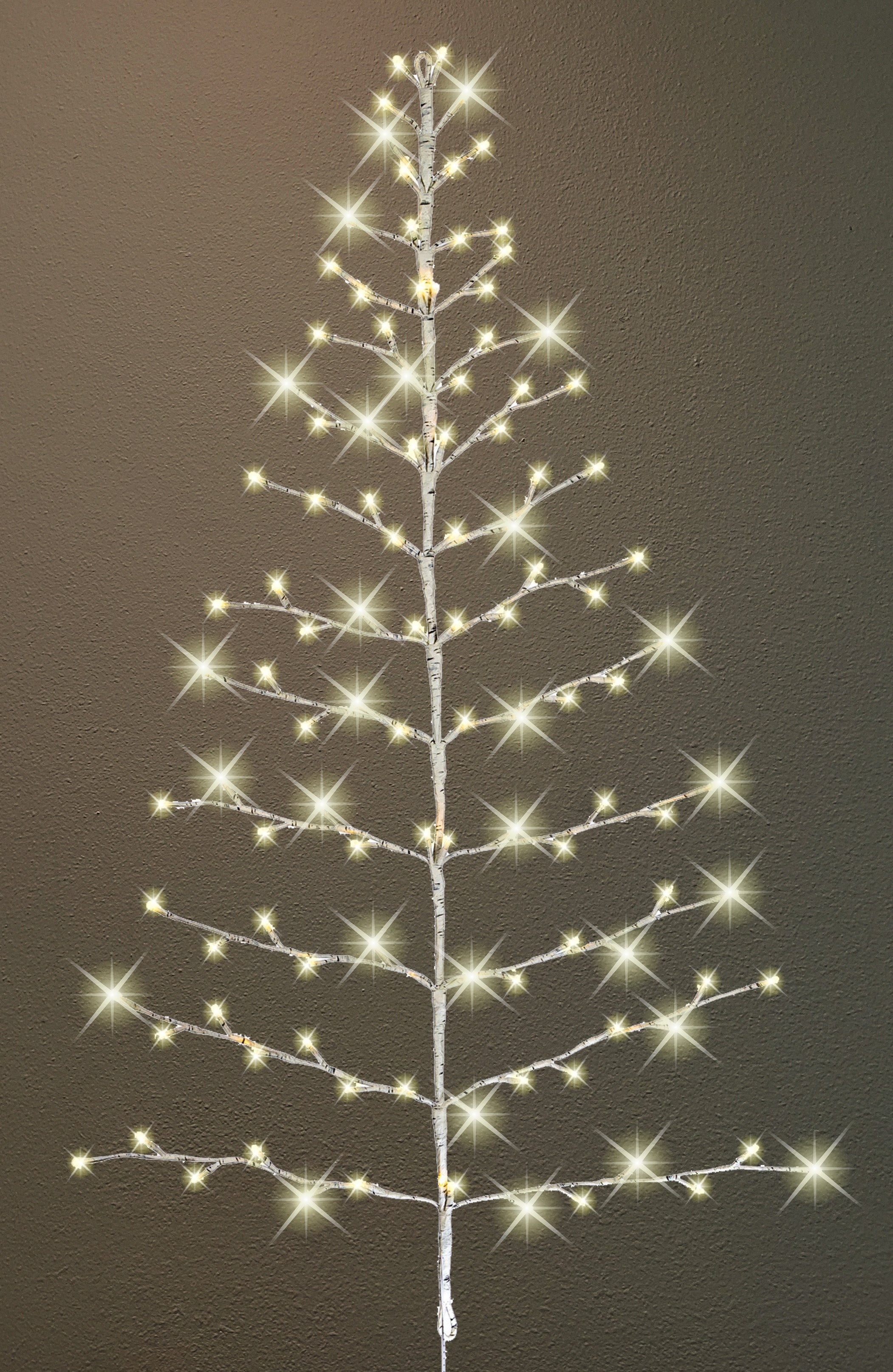Wall Tree Birch Texture and Flat Profile Holiday Decor