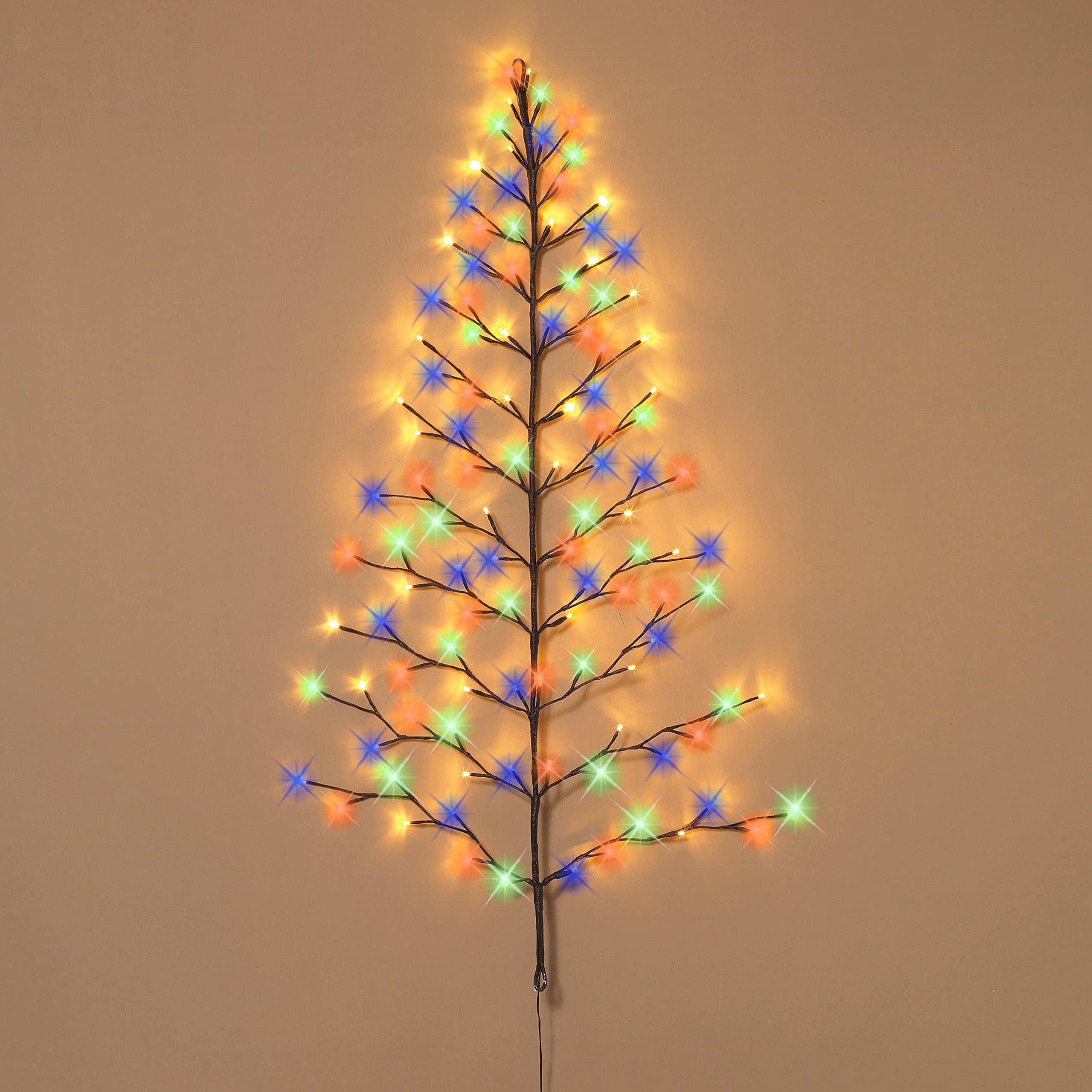 Wall Tree Multi Color LED Lights with Minimalist Structure