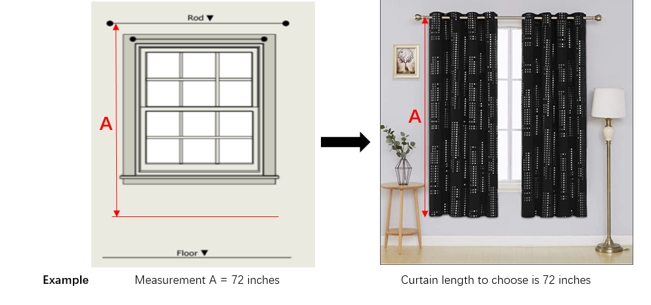 Window Curtains Matte Black Cityscape Pattern Black Cityscape Curtains