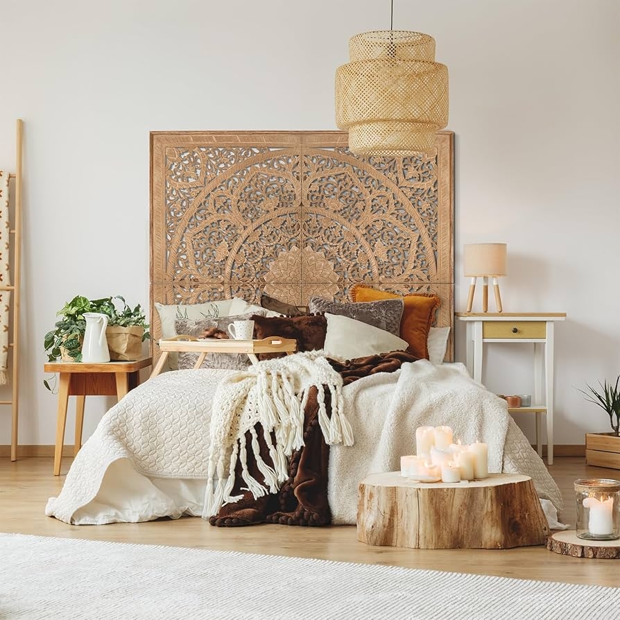 Headboard Wood Carved