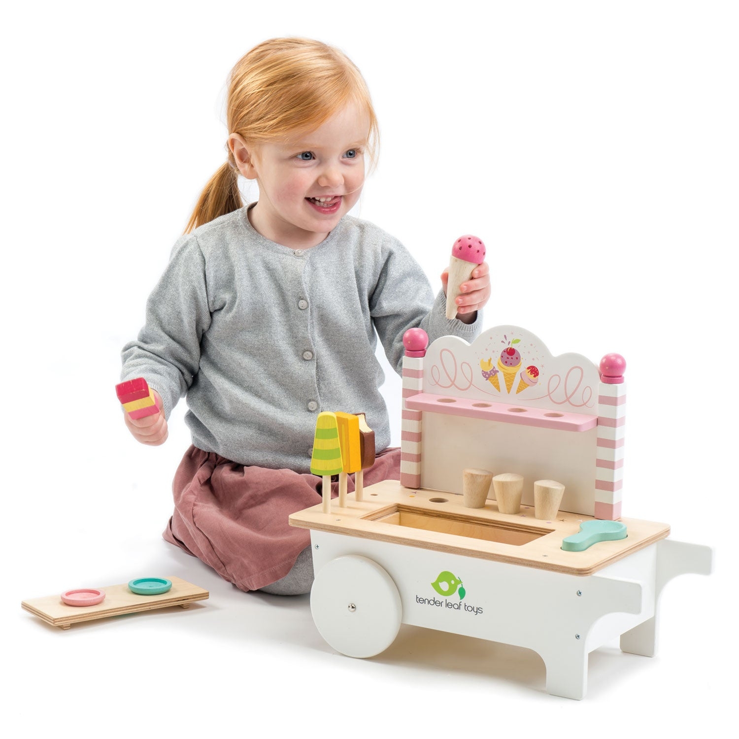 Wooden Ice Cream Cart: Popsicle Slots and Scandi Playroom