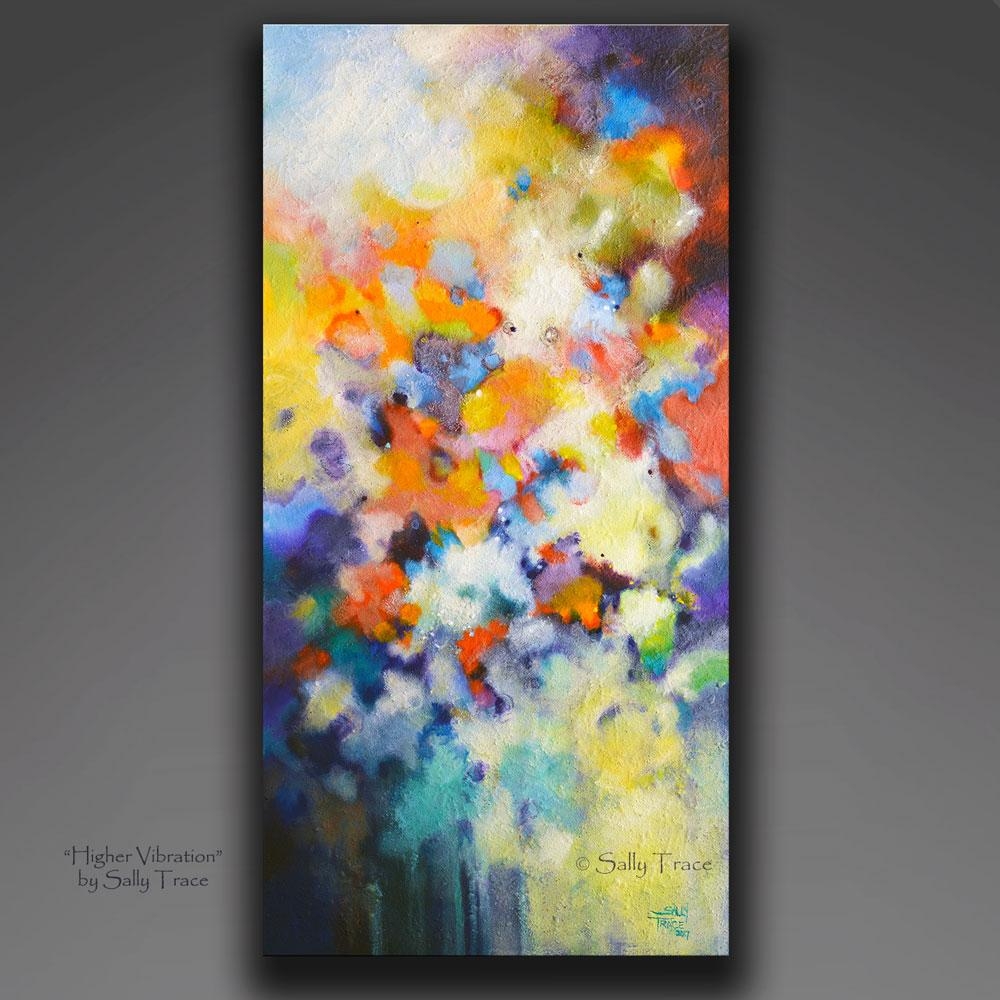 Abstract Wall Art Expressive Vibrant Palette Textured Surface