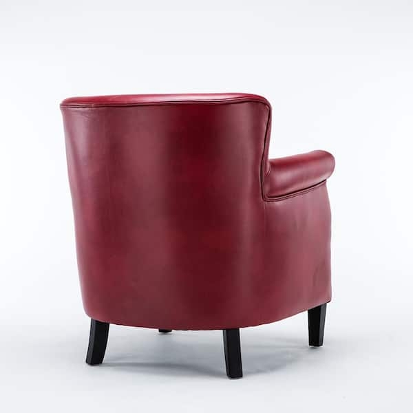 Accent Chair Holly Red Rolled Arms Transitional Lounge