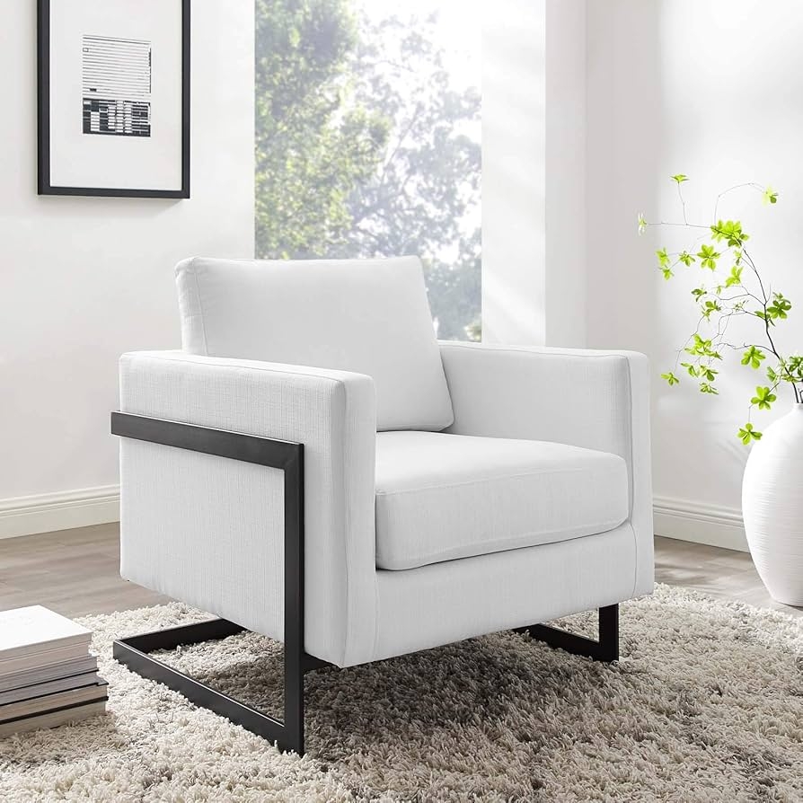 Black White Accent Chair