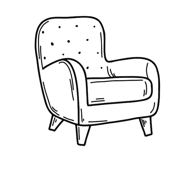 Armchair Black And White