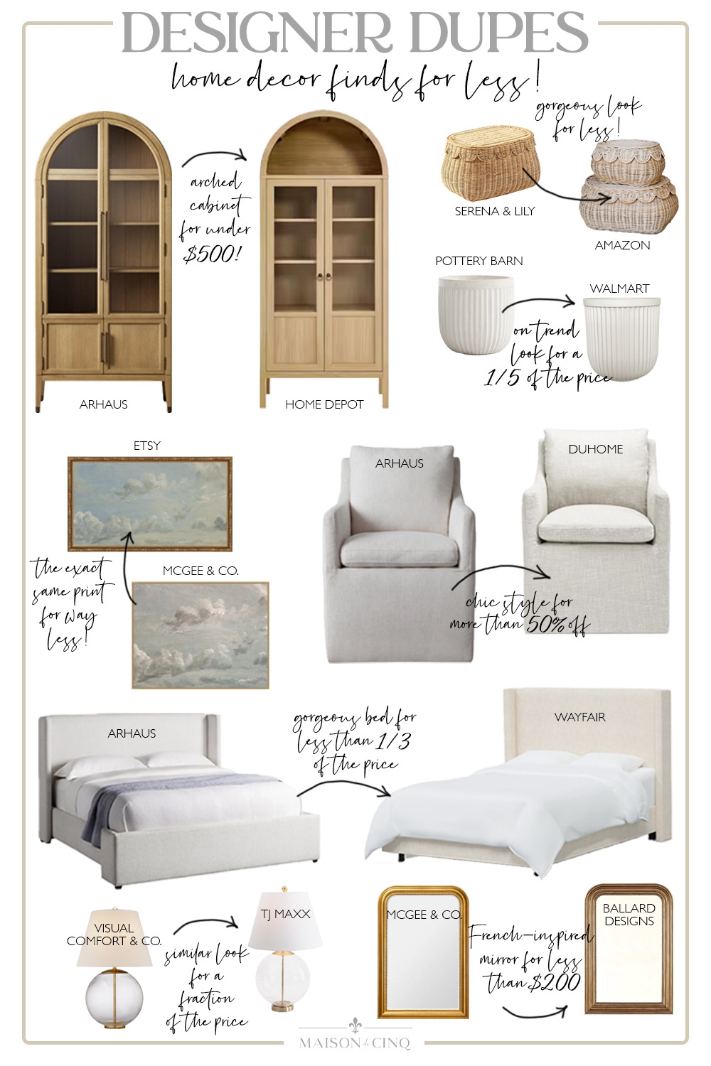 Arched Cabinet with Neutral Palette Affordable Decor Finds