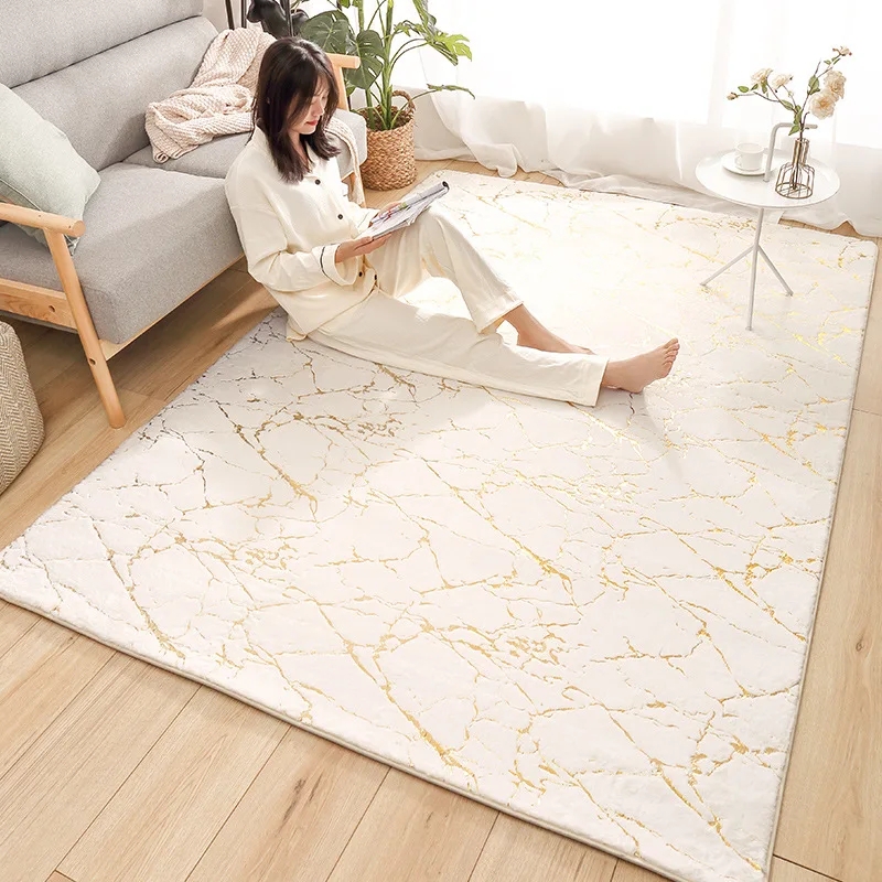 Area Rug Irregular Stone Pattern Marble Area Rug