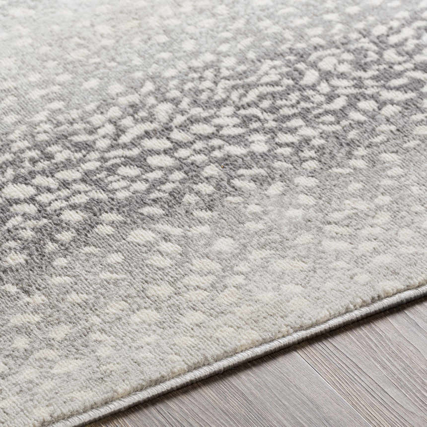 Area Rug with Dappled Texture Gray Antelope Print