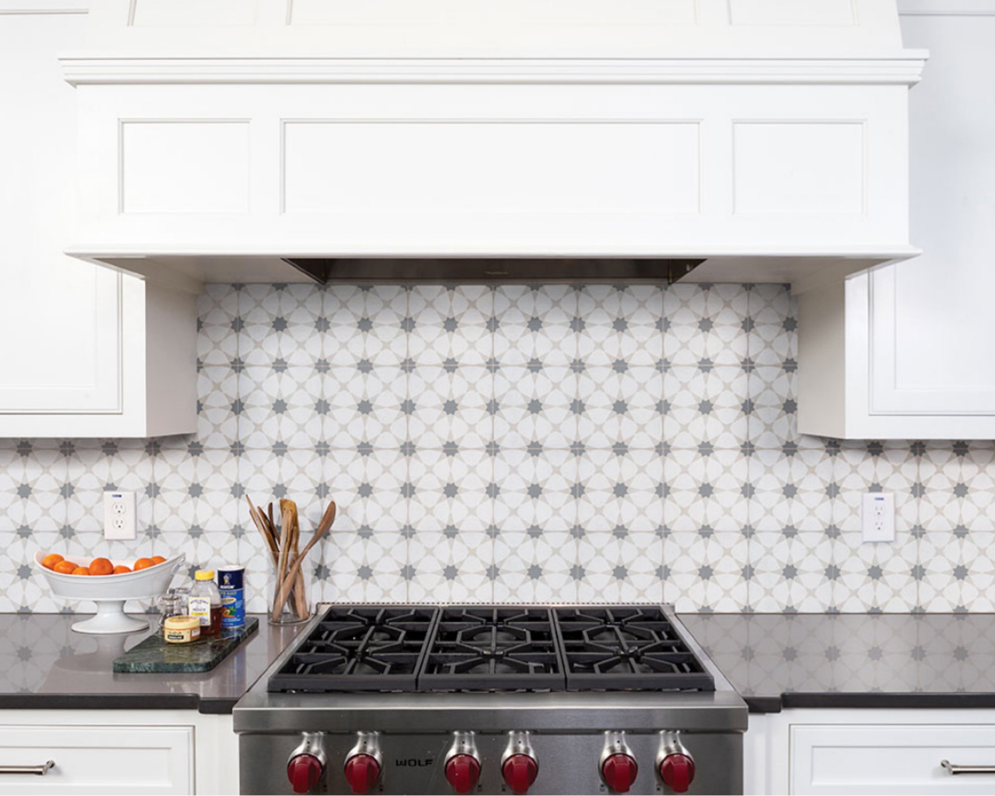 Backsplash Tile Star Pattern and Modern Classic Kitchen Tile