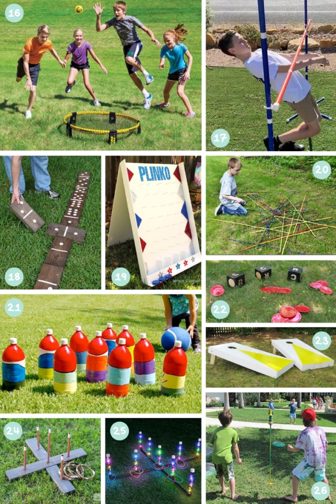 Backyard Game Collection with LED Integrated Summer Party Ideas
