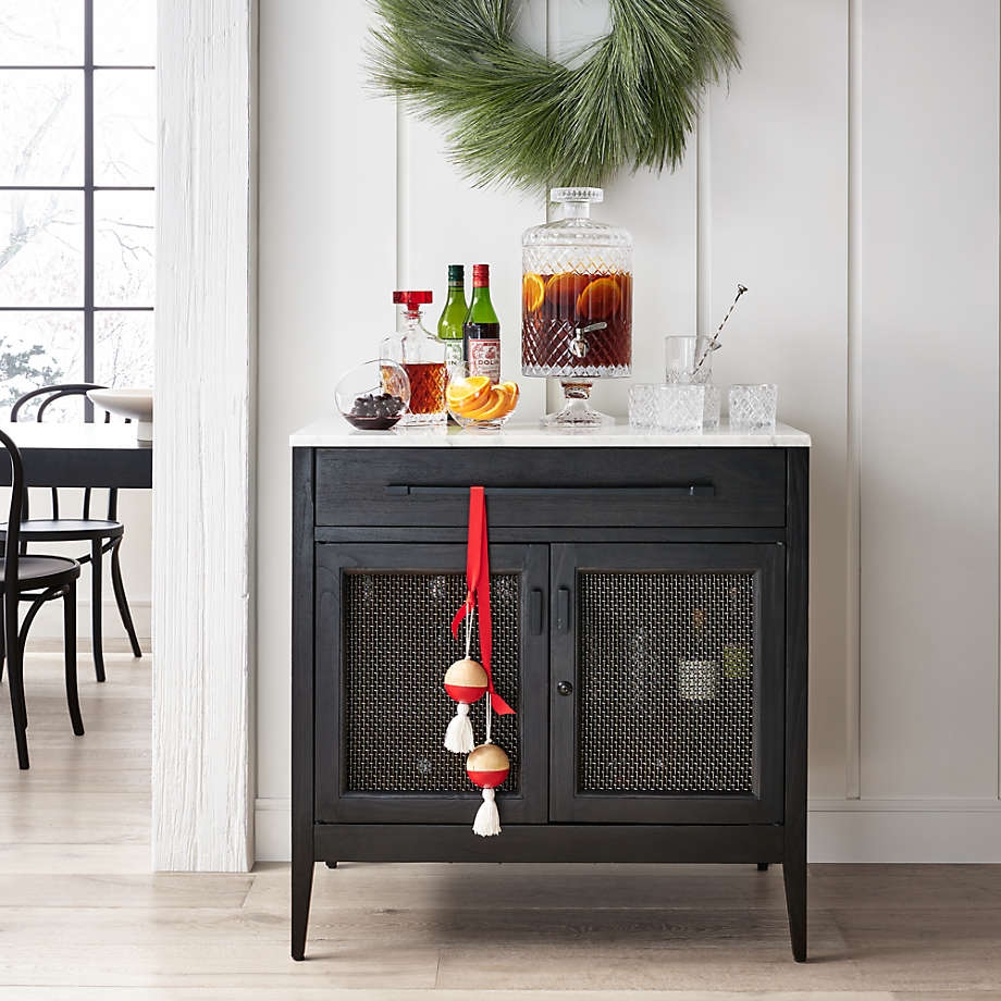 Marble Top Bar Cabinet