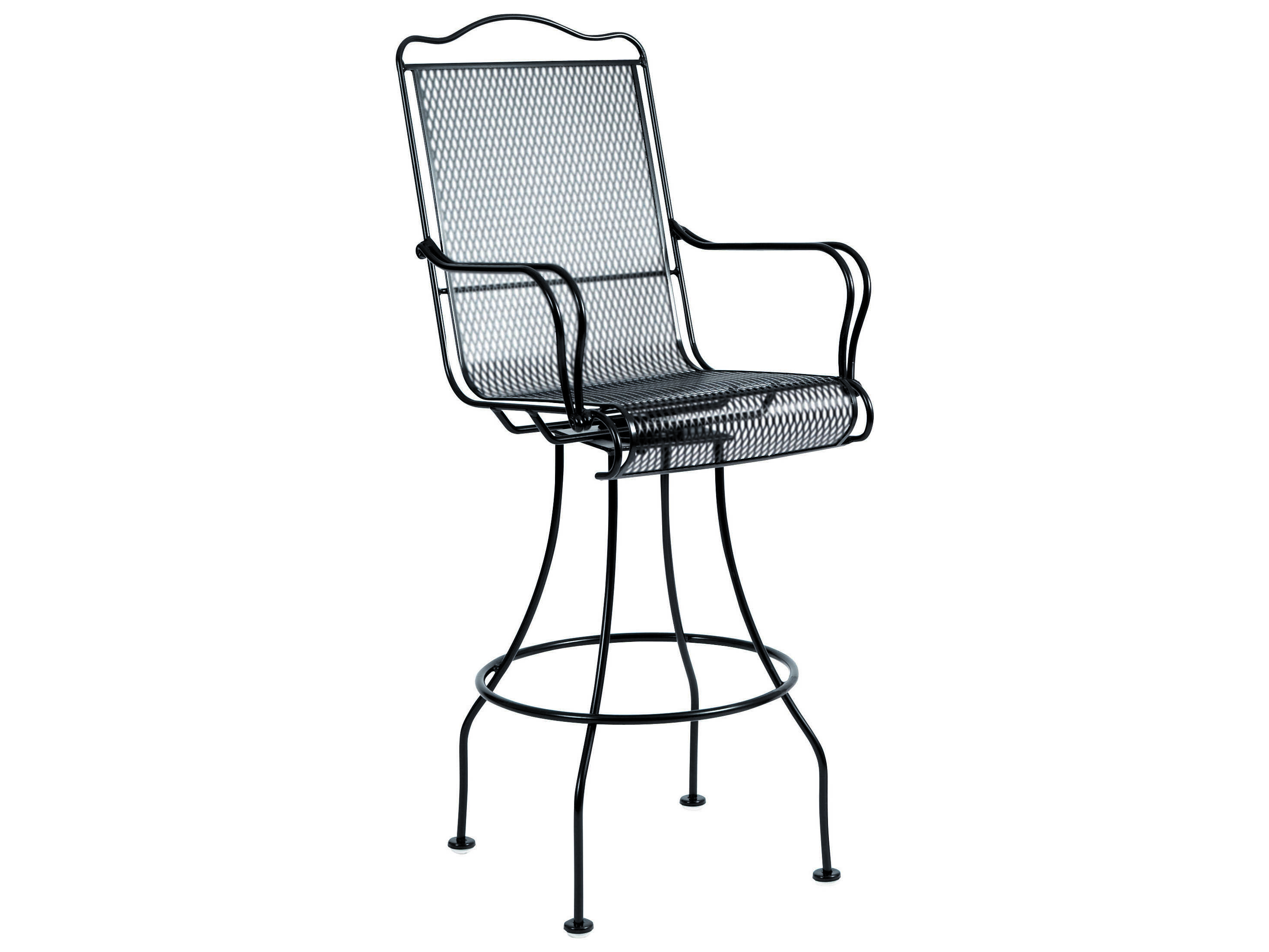 Bar Stool with Mesh Back and Swivel Base Patio Seating