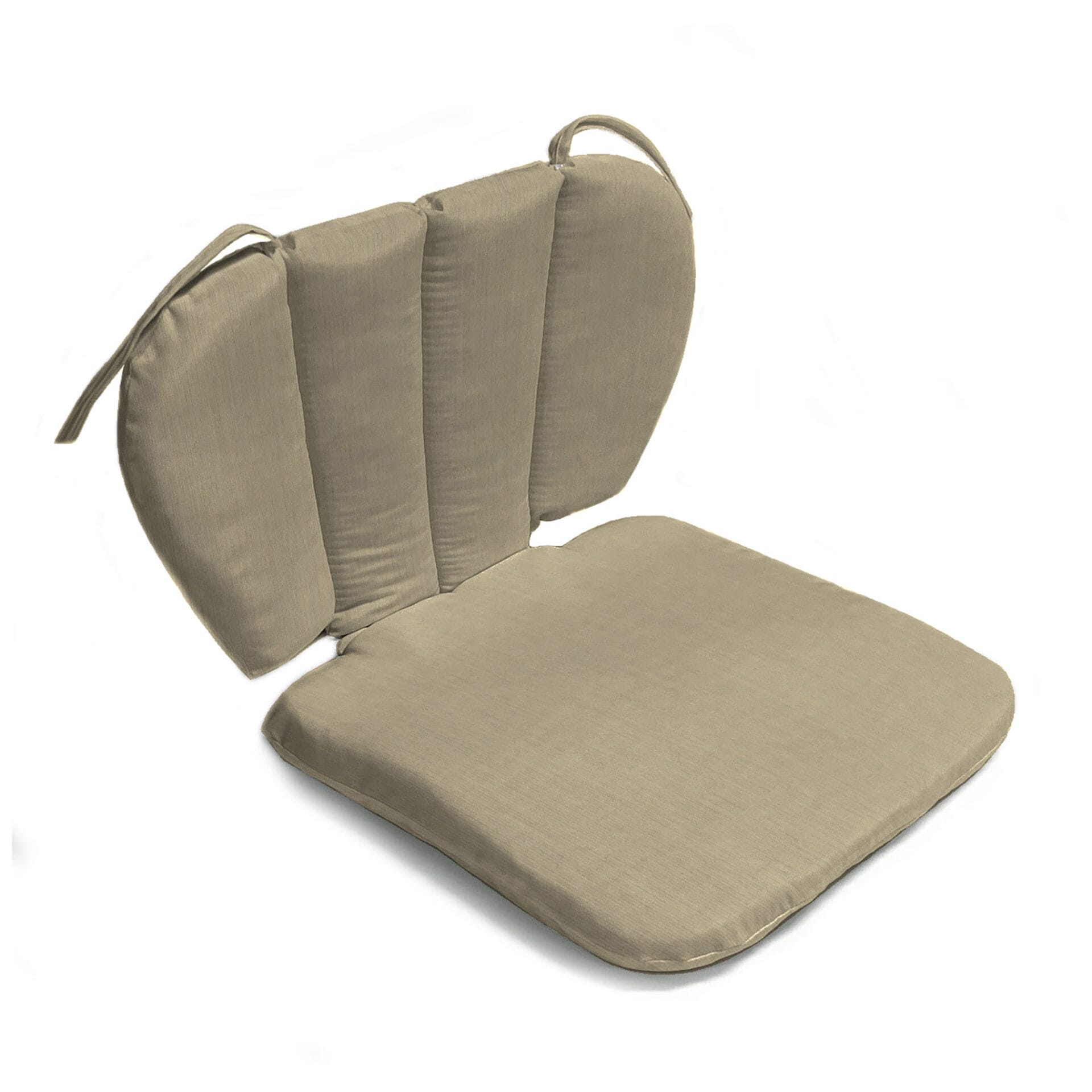 Barrel Chair Pad with Vertical Channels and Contoured Back