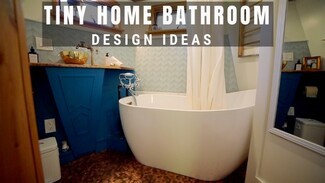 Bathroom Suite: Aqua Chevron Wall Blue Geometric Vanity