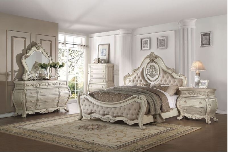 Bedroom Furniture Set: Bombe Silhouette Classic Arched Mirror