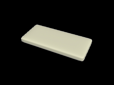 Bench Pad Slim Profile Rounded Corners Minimalist Cream Pad