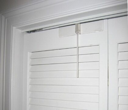 Bi-Fold Closet Lock Transparent Locking Sleeve Extended Wand